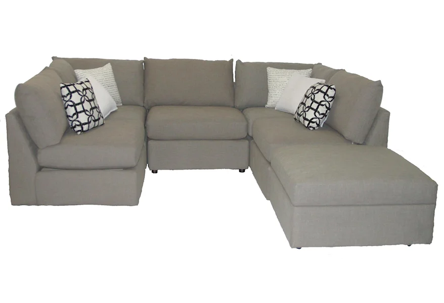 Beckham Sectional Sofa by Bassett at Esprit Decor Home Furnishings